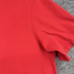 Duluth Trading 40 Grit Shirt Mens XL Red Henley Short Sleeve Cotton Standard Fit