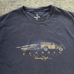 Panama Jack Classic Tradition Woodie Wagon Boat Graphic T Shirt Mens XXL Navy