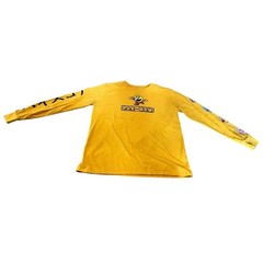 Pac-Man Long Sleeve Gold Cotton Graphic T-Shirt By C-Life Group Men’s Sz M Med