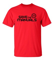 SAVE THE MANUALS Racing Automotive T-Shirt ***FREE SHIPPING*