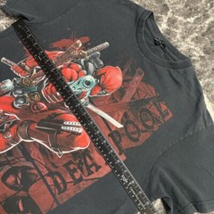 Vintage Deadpool Shirt Mens Medium Marvel Mad Engine Y2K Movie Promo Superhero