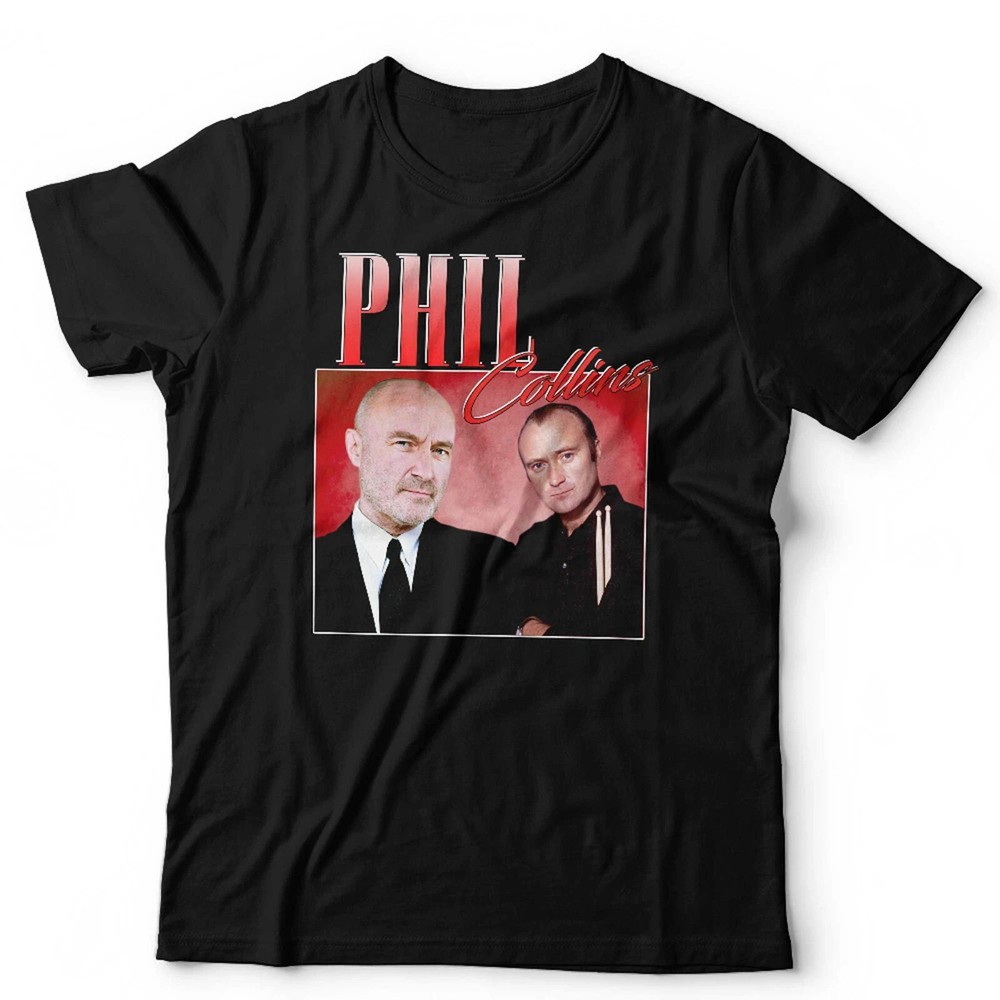 Phil Collins T Shirt Appreciation Unisex 80s Music Throwback Homage Stag Hen Do