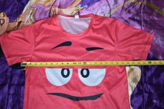 Adult Unisex M&M’s Chocolate Halloween Cosplay Costume 2 SIDE VIEW T-Shirt Small