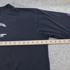 Champion Mens 3XLT Tall Graphic T-Shirt Black (see photo for flaw)