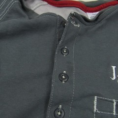 Bulwark Shirt Mens Large Gray Henley FR Fire Resistant IQ Westex Pocket Cat 2 A4