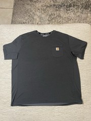 Carhartt Force T-Shirt Men’s 2XL Gray Relaxed Fit Pocket Tee Durable Performance