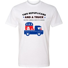 Two Republicans And A Truck Trump 2024 Political Shirts Funny Political Shirts