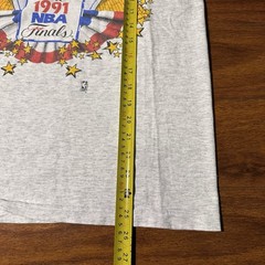 Vintage NBA FINALS CHICAGO BULLS LA LAKERS T-SHIRT TEE BASKETBALL Medium 90s