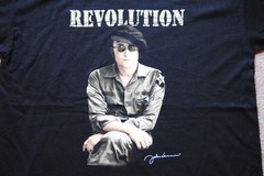 John Lennon Revolution Photo Combats Signature T-shirt New Official Beatles