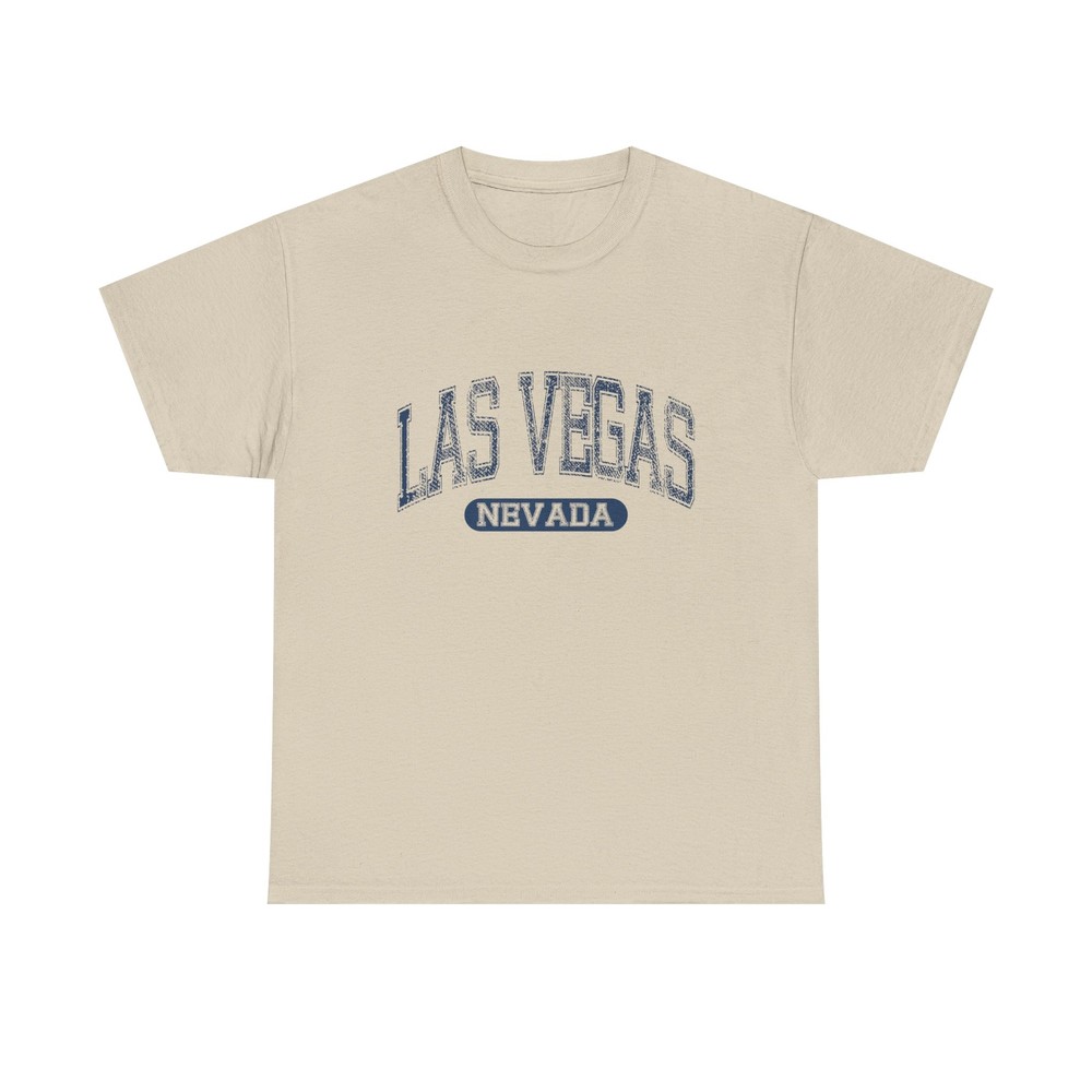 Las Vegas Nevada Vintage Varsity Letters DistressedVintage Retro Tee