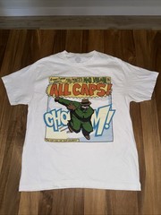 MF DOOM Madvillain All Caps! Stone’s Throw T-Shirt Mens Size Large White