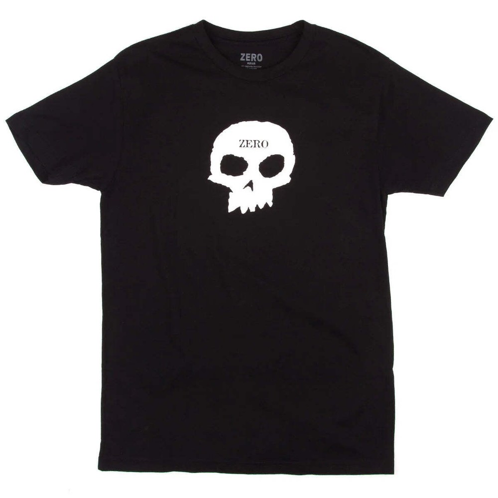 Zero Shirt Single Skull Black Skateboard Mens
