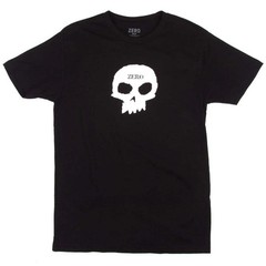 Zero Shirt Single Skull Black Skateboard Mens