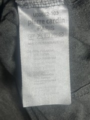 Pierre Cardin 1950 Original Logo Graphic T-Shirt Short Sleeve Gray Sz Medium