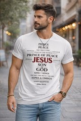 Jesus Cross Shirt, Christian Faith T-Shirt, Prince of Peace Tee, Bible Verse