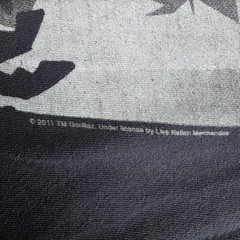 Men’s Gorillaz XS Vintage 2011 Zombie Forest Shirt Black Live Nation Band Tee