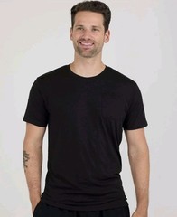 Goodthreads Men’s Shirt Short-Sleeve Crewneck Pocket Black XS