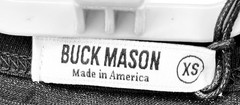 Buck Mason Black Slub Classic Pocket Tee Men XS Short Sleeve Crew Neck Solid Tee