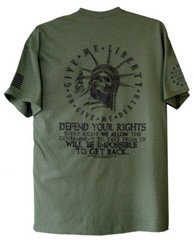 Second Amendment Militia Lady Liberty T-Shirt Second Amendment Gun Rights 2A