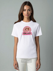 MEN WOMEN TEE TSHIRT SUBLIMATION 100% POLYESTER BUCKET LADY OF THE HOUSE