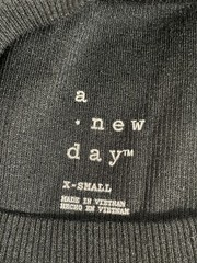A New Day Black Cotton Blended Crew Neck T-Shirt Top Women’s SMALL NWT