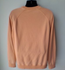 MAISON KITSUNE Tri-color Fox Patch Adult Large Sweatshirt Orange