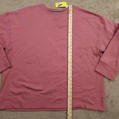 All in Motion Sweatshirt Mens XXL Ruby Red Fleece Crew Neck Relaxed Fit