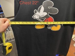 New Disney Number Nine Sz 4 – Med – Vedder Mickey Black TShirt, Tokyo Colab 2000