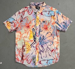 Sage Vaughn x RVCA ANP Artist Colorful Painting Print Cotton Rayon Aloha Men’s S