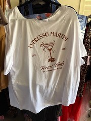 Espresso Martini Social Club ‘It’s Tini Time Baby’ White Oversized T-Shirt