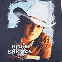 Vintage Gildan 2001 Blake Shelton Country Music Crew Neck Concert Tee Medium Top