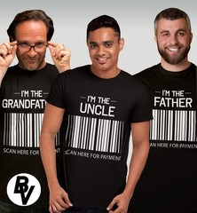 BROOKLYN VERTICAL Funny Father Uncle Grandfather Short Sleeve Crew Neck T-Shirt