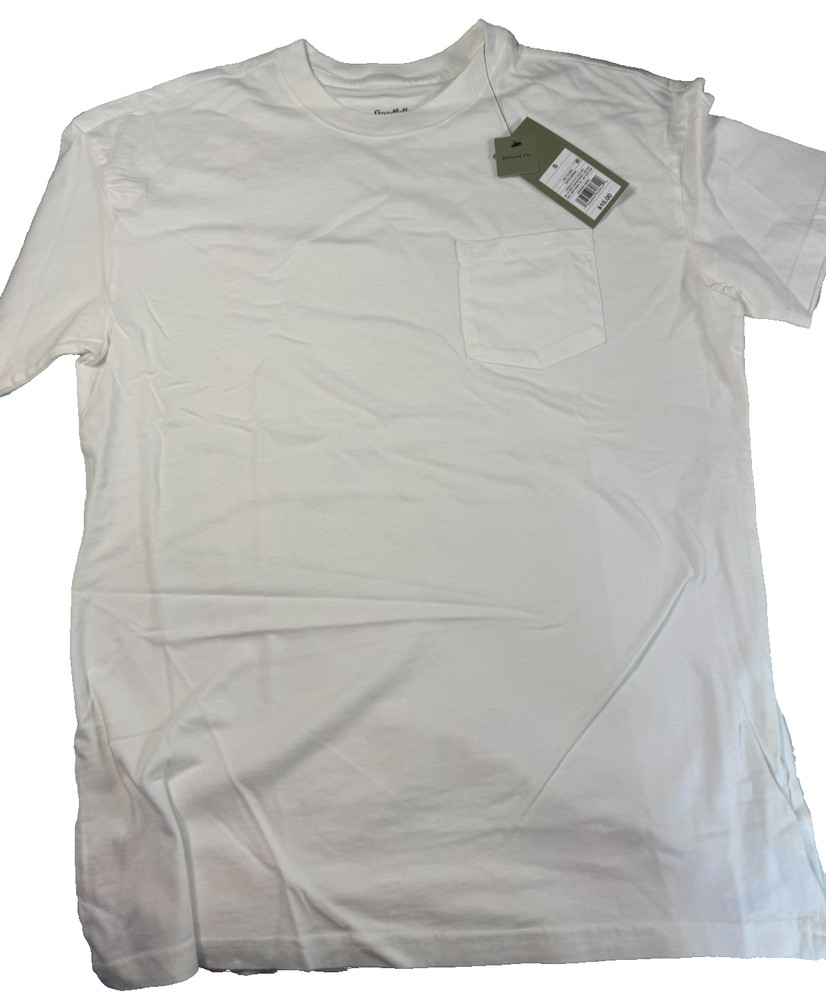 Goodfellow & Co Men’s Heavyweight Short Sleeve T-Shirt Size Small White NWT
