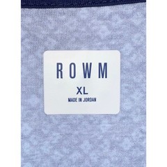 ROWM Mens Blue Pattern Lightweight Quarter 1/4 Zip Long Sleeve Pullover Shirt XL