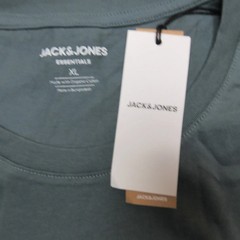 Jackandjones Essentials Organic Cotton T Shirt EUL XL Eu Blue Mens Tee Shirt