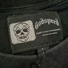 Godspeed New York Racing Skull Graphic Tee Faded Black Mens Large NWT Shirt