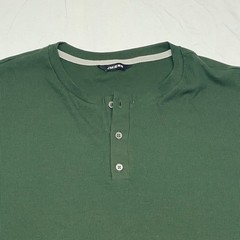 JMIERR Men’s XL Ribbed Shirts SET OF 2: Long Sleeve Grey & Short Sleeve Green