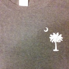 Large South Carolina Proud; Made in the US Crew-neck T