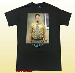 New The Office Dwight Schrute Photo False Mens Vintage T-Shirt
