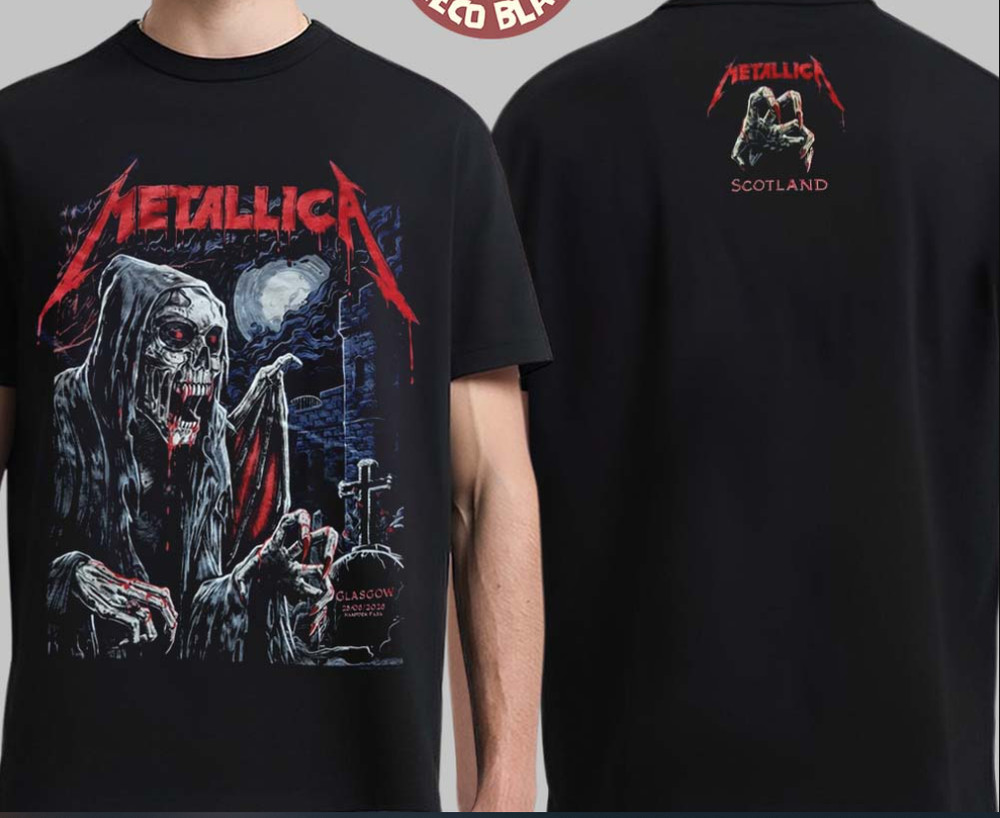 Metallican M72 Glasgow Scotland 2026 Pop Up Shop Exclusive Tee – 25 June 2026