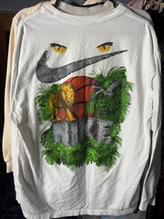 Nike Tee Adult Jungle Safari Loose Fit Long-Sleeve Tee T-Shirt SZ Large