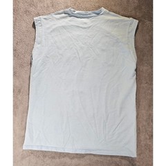 Streetz Iz Watchin Pray For My Opps Angel Muscle Tee Light Blue Small