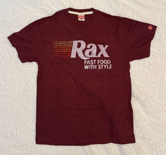 Homage Rax Fast Food With Style T-Shirt – Small – Brand New