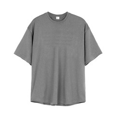 Mens Oversized T Shirt Breathable Mesh Gym Fitness Quick Dry Loose Top UK