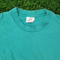 Vintage 90s MOD Stripes Blank Shirt S/M 20×28 Blue USA