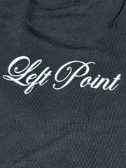Left Point Men’s Short Sleeve Crew Neck Graphic Chain Rhinestone T-Shirt Black L