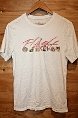 Jordan T-Shirt Men’s Small White Flight Championship Rings Basketball SS
