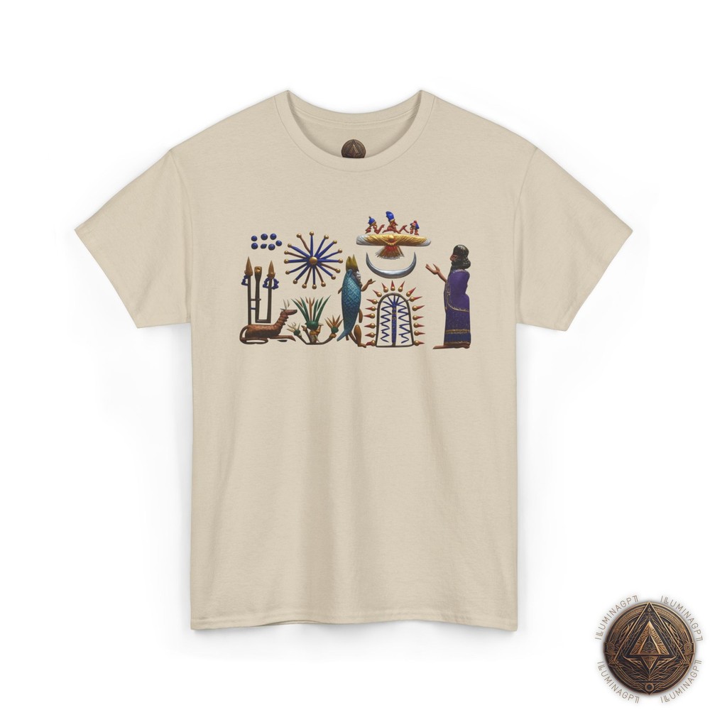 Winged Disc Fish Apkallu T-Shirt For Men & Women, Anunnaki Tee