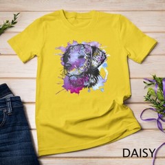 Golden Retriever Vintage Watercolor Dog Portrait Women Mom Unisex T-shirt