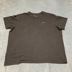 Eddie Bauer T Shirt Men 2XL Black Cotton Dark Wash Streetwear Comfort Travel Tee